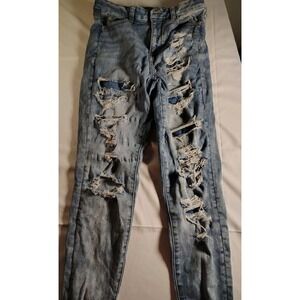 American Eagle Jeans Girls Distressed Ripped Jeans-Size 8
